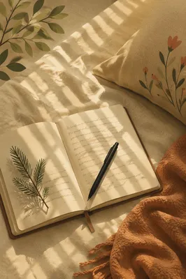Morning Prayer Journal with Evergreen Sprig