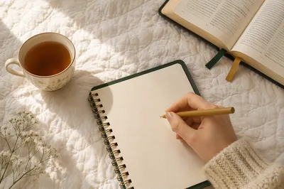 Morning Prayer Journal in Evergreen Light