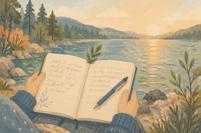 Morning Prayer Journal by Quiet Lakeshore