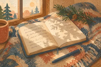 Morning Prayer Journal with Evergreen Sprig