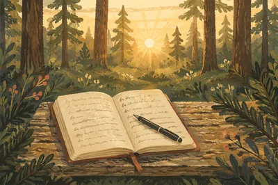 Morning Prayer Journal in Evergreen Light