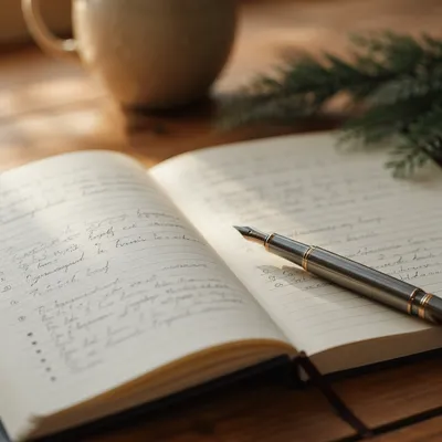 Morning Prayer Journal with Fountain Pen