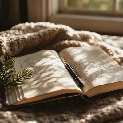 Morning Prayer Journal with Evergreen Sprig