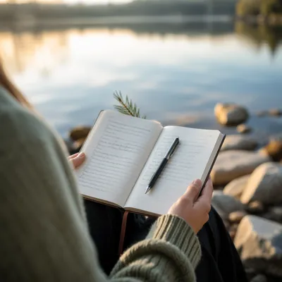 Morning Prayer Journal by Peaceful Lakeshore