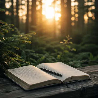 Morning Prayer Journal in Evergreen Light