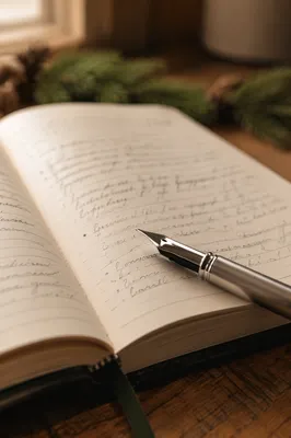 Morning Prayer Journal with Evergreen Sprig