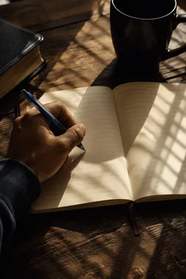 Morning Prayer Journal with Blue Pen