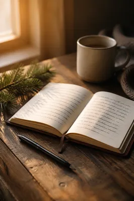Morning Prayer Journal with Evergreen Sprig