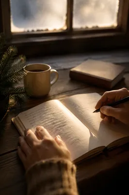 Morning Prayer Journal in Golden Window Light