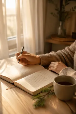 Morning Prayer Journal with Evergreen Light