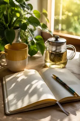 Morning Prayer Journal with Evergreen Light