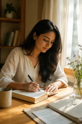 Morning Prayer Journal by Sunlit Window