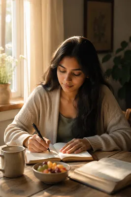 Morning Prayer Journal by Sunlit Window