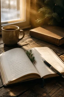 Morning Prayer Journal with Evergreen Sprig