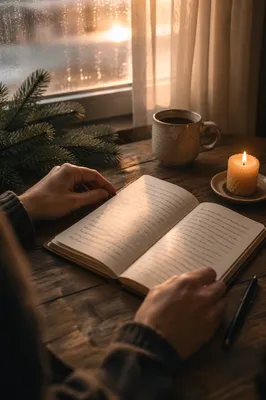 Morning Prayer Journal with Evergreen Sprigs