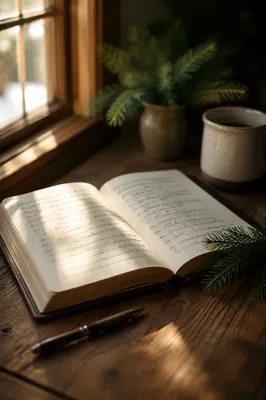 Morning Prayer Journal with Evergreen Sprig