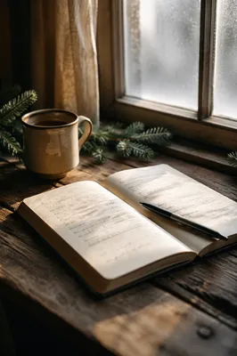 Morning Prayer Journal with Evergreen Sprigs
