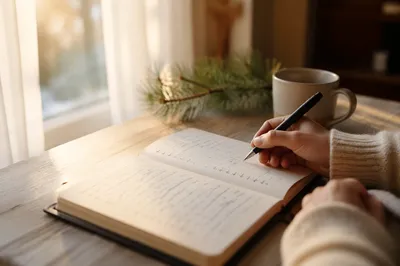 Morning Prayer Journal with Evergreen Light