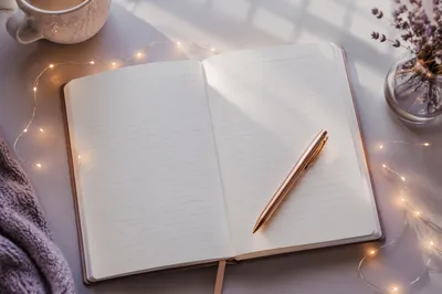 Morning Prayer Journal with Rose Gold Pen