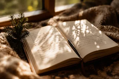Morning Prayer Journal with Evergreen Sprig