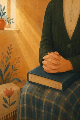 Praying Hands Resting on a Bible