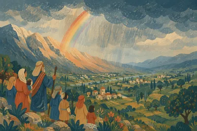 Rainbow of Promise Over Evergreen Valley