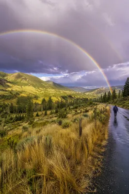 Rainbow After Storm in Evergreen Valley