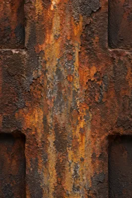 Rugged Rusted Cross Texture Close Up