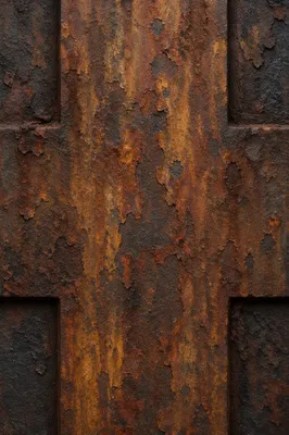 Rugged Rusted Cross Texture Close Up