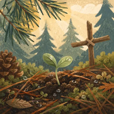 Evergreen Sprout of Faith and Renewal