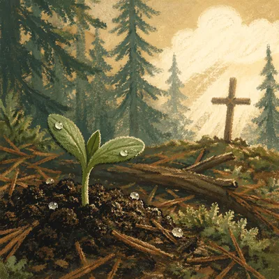 Evergreen Sprout of Hope and Renewal