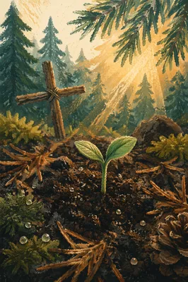 Evergreen Sprout of Faith and Renewal