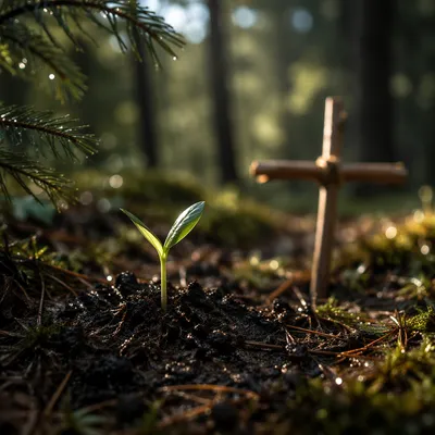 Evergreen Sprout of Faith and Renewal