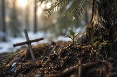 Evergreen Seedling of New Life and Hope