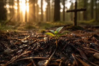 New Life Seedling in Evergreen Grove