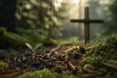 Evergreen Sprout of Hope and Renewal