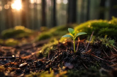 Evergreen Forest Seedling of New Life