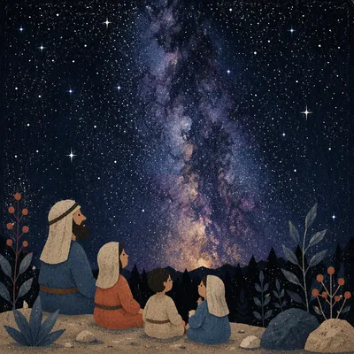Milky Way Over Quiet Wilderness Horizon