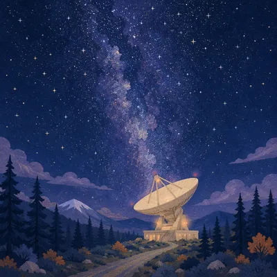 Milky Way Over Evergreen Mountain Observatory
