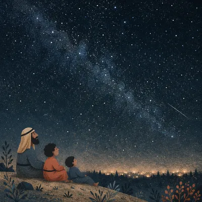 Milky Way Over Quiet Evergreen Horizon