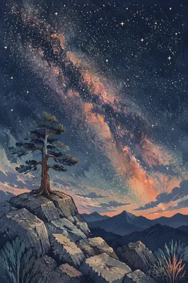 Evergreen Overlook Beneath the Milky Way