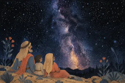 Milky Way Over Quiet Wilderness Horizon