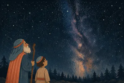 Milky Way Over Evergreen Forest Silhouette