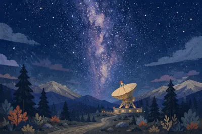 Milky Way Over Evergreen Mountain Observatory