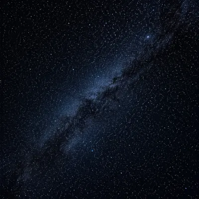 Starry Night Sky with Faint Milky Way