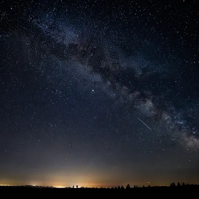 Starry Milky Way Night Horizon
