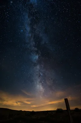 Milky Way Over Quiet Rural Horizon