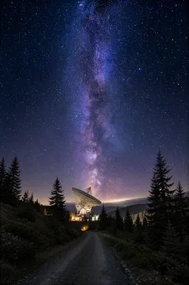 Milky Way Over Evergreen Mountain Observatory