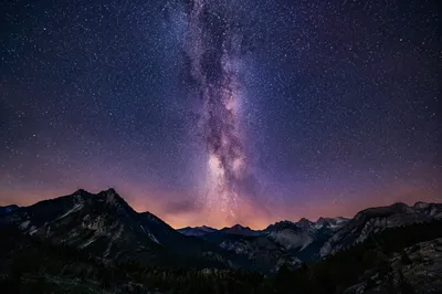 Milky Way Over Evergreen Mountain Wilderness