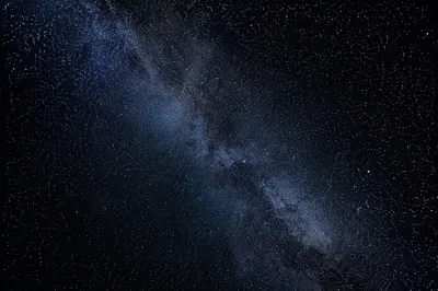 Starry Night Sky with Soft Milky Way